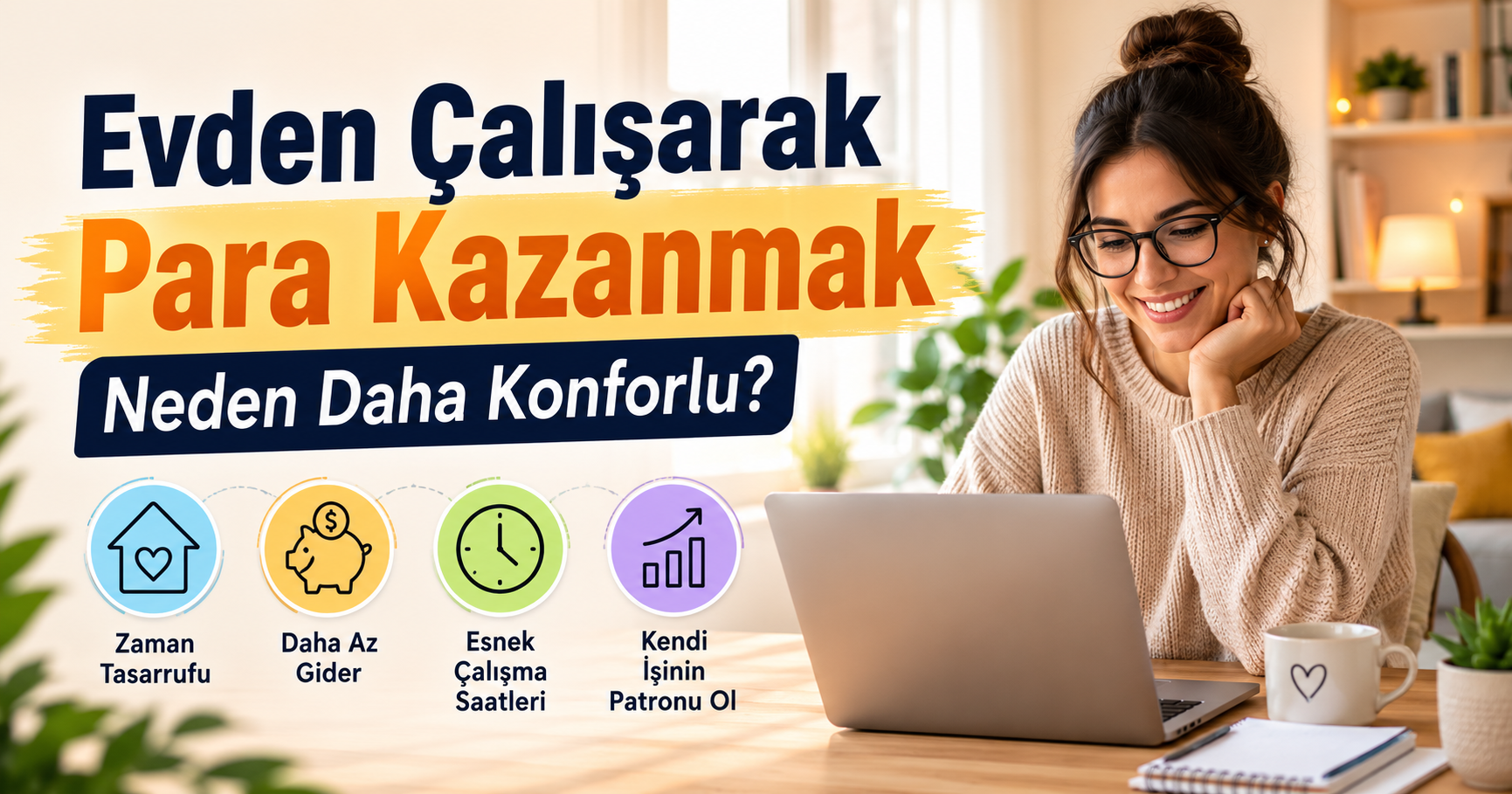 Why is earning from home more comfortable?