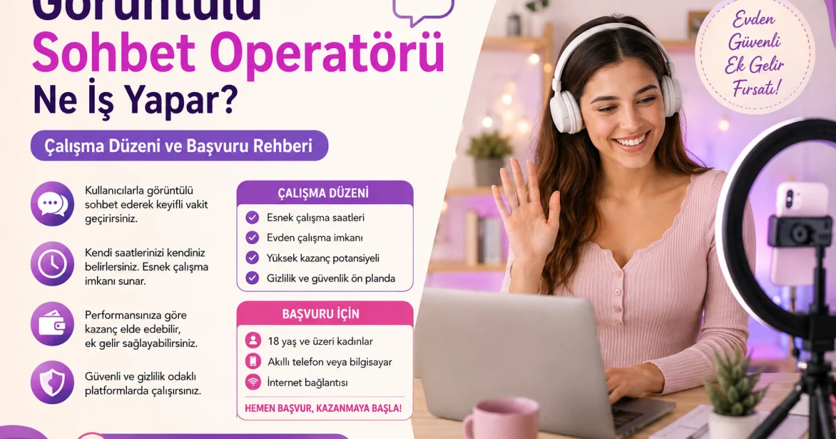 Görüntülü Sohbet Operatörü Ne İş Yapar? Çalışma Düzeni ve Başvuru Rehberi