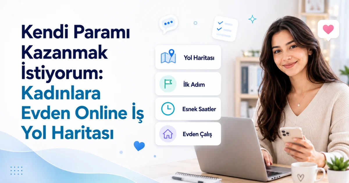 Kendi Paramı Kazanmak İstiyorum: Kadınlara Evden Online İş Yol Haritası