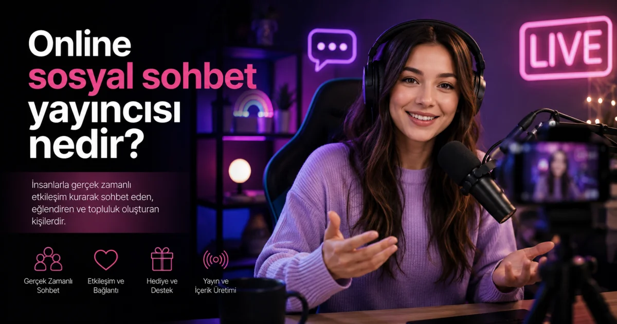Online sosyal sohbet yayıncısı nedir?