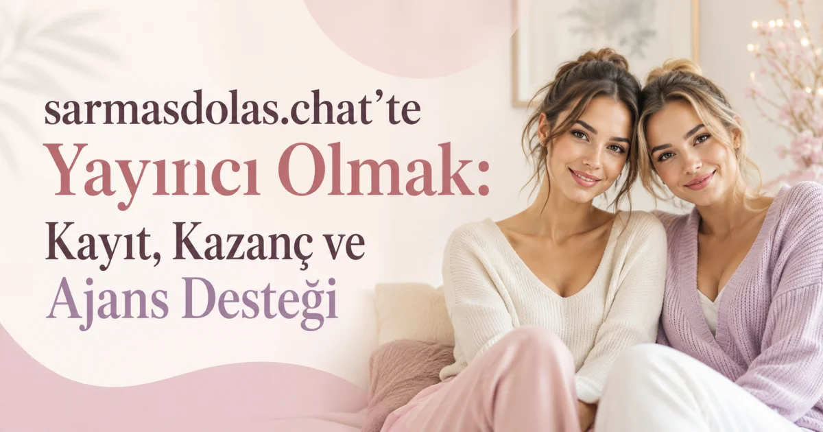 Become a Broadcaster on sarmasdolas.chat: Registration, Earnings & Agency Support