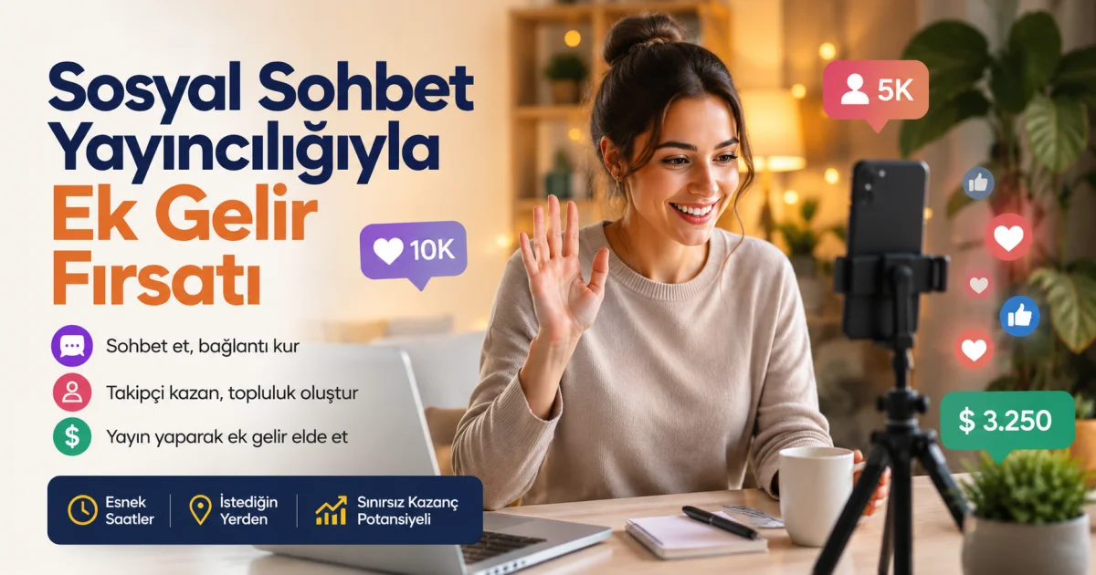 Extra income opportunity through social chat broadcasting