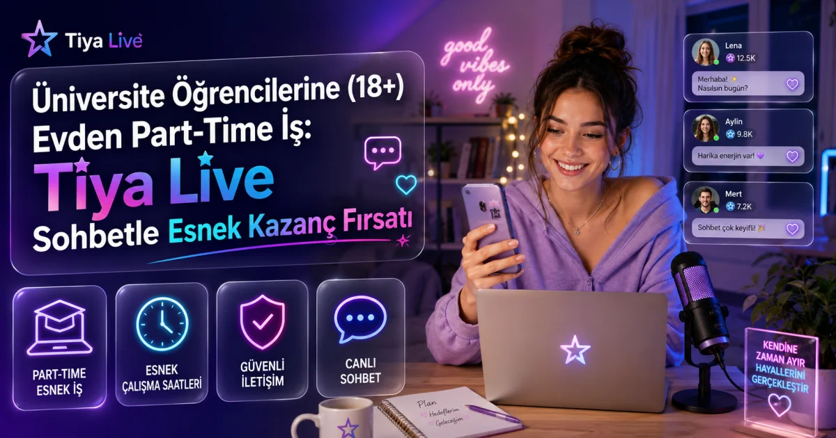 Part-Time Work from Home for University Students (18+): Flexible Earnings with Tiya Live Chat
