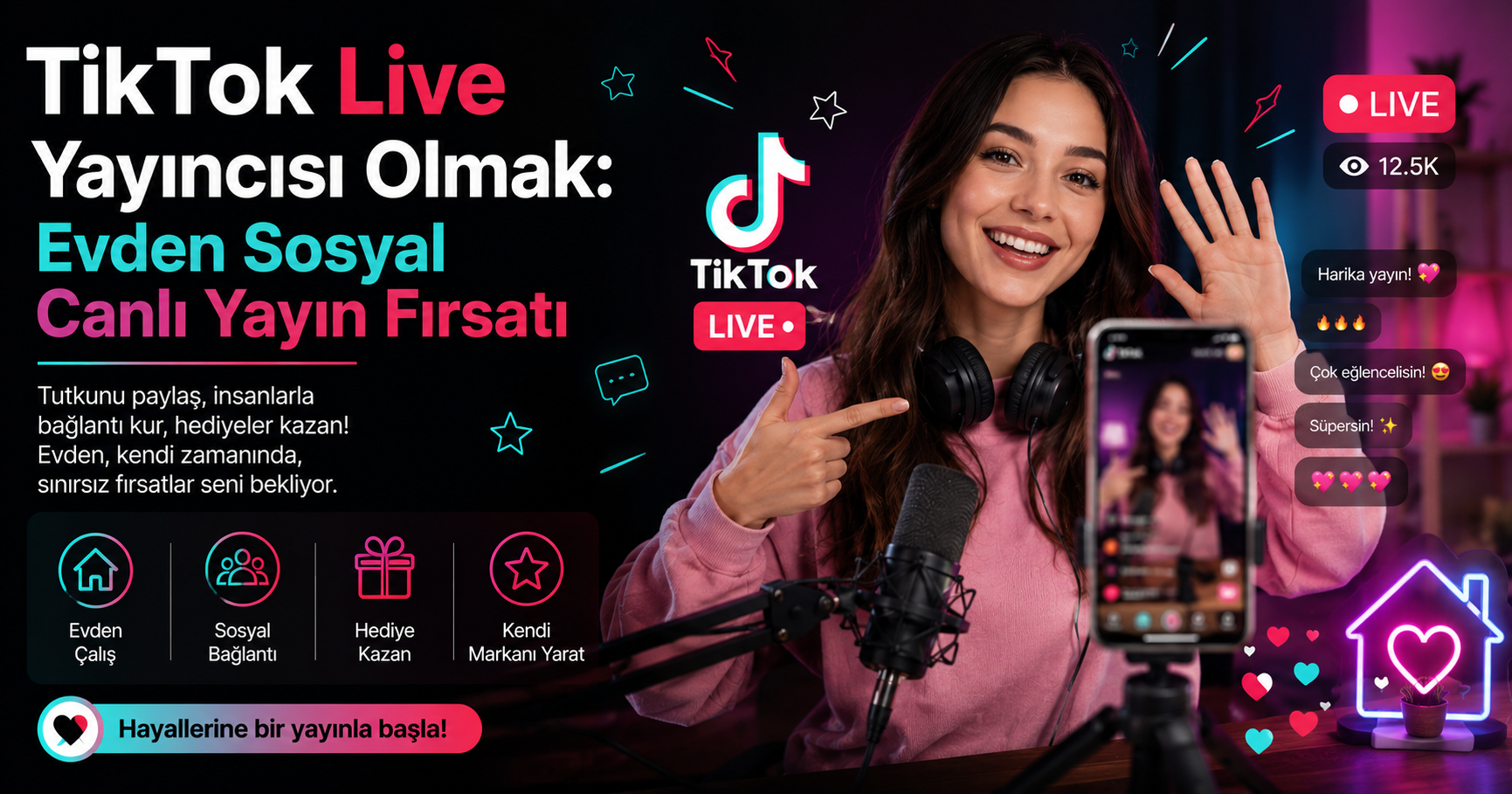 Станете TikTok Live Излъчвач: Социална Възможност за Живо Излъчване от Вкъщи