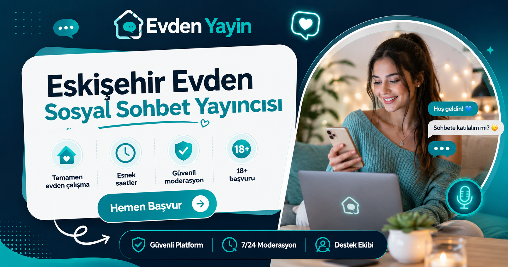 Eskişehir Evdən Sosial Söhbət Yayımçısı