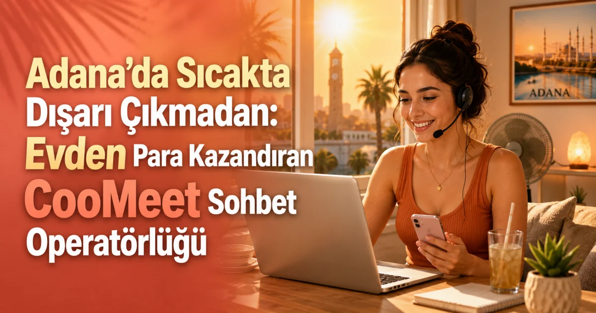 Earn Money from Home in Adana’s Heat: CooMeet Video Chat Operator