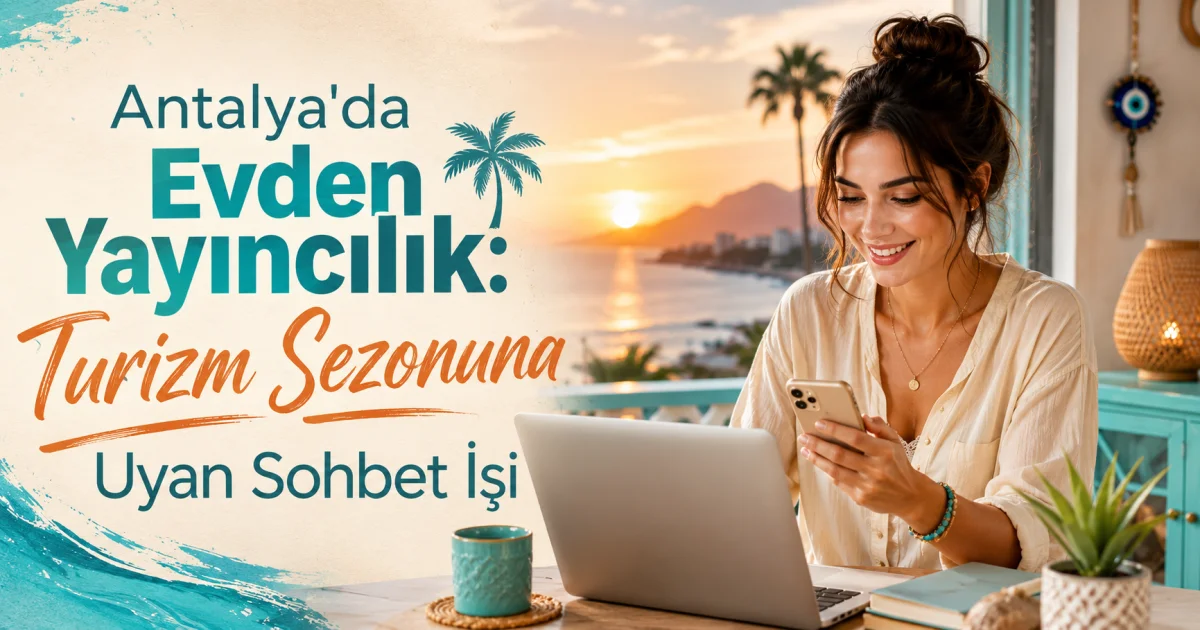 Antalya'da Evden Yayıncılık: Turizm Sezonuna Uyan Sohbet İşi