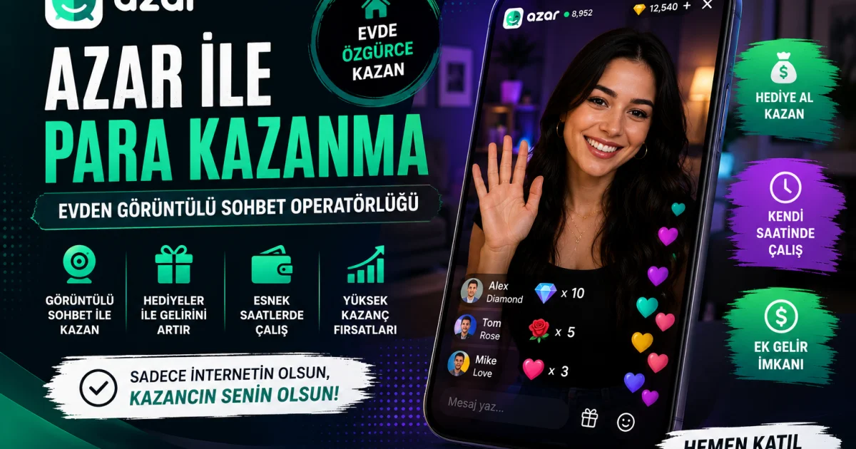 Azar ile Para Kazanma: Evden Görüntülü Sohbet Operatörlüğü