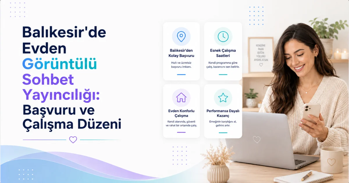 Balıkesir'de Evden Görüntülü Sohbet Yayıncılığı: Başvuru ve Çalışma Düzeni