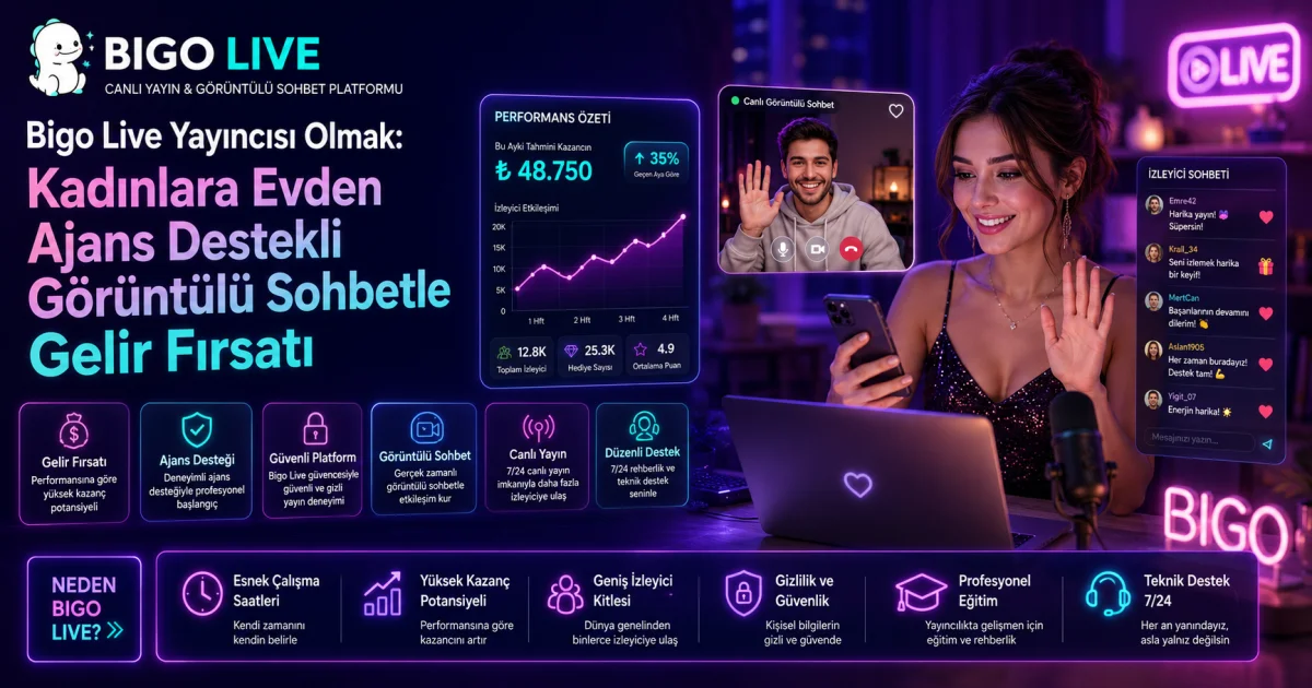 Become a Bigo Live Host: Agency-Supported Video Chat Income Opportunity for Women from Home