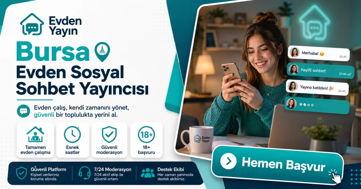 Водеща на социален чат от вкъщи — Bursa