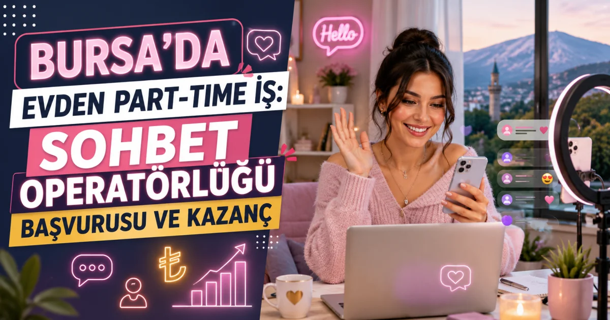 Bursa'da Evden Part-Time İş: Sohbet Operatörlüğü Başvurusu ve Kazanç