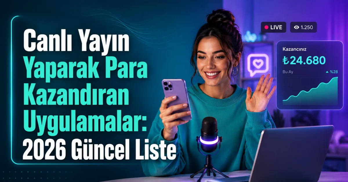 Canlı Yayın Yaparak Para Kazandıran Uygulamalar: 2026 Güncel Liste
