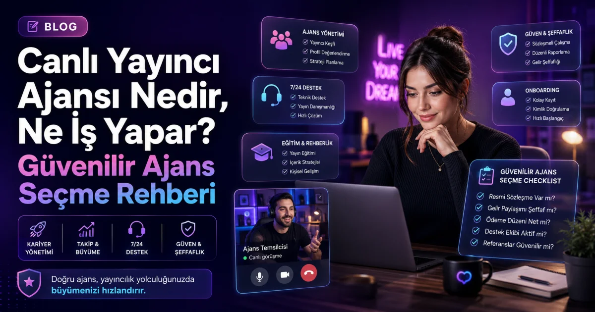Canlı Yayımçı Agentliyi Nədir və Nə İş Görür? Etibarlı Agentlik Seçimi Bələdçisi