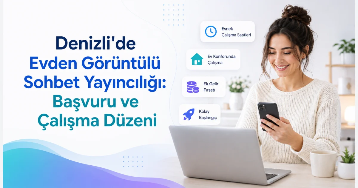 Denizli'de Evden Görüntülü Sohbet Yayıncılığı: Başvuru ve Çalışma Düzeni