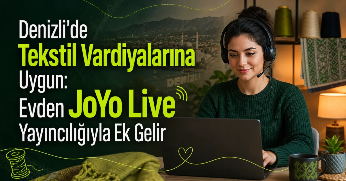 Flexible Part-Time Income in Denizli: Earn Extra from Home with JoYo Live Broadcasting
