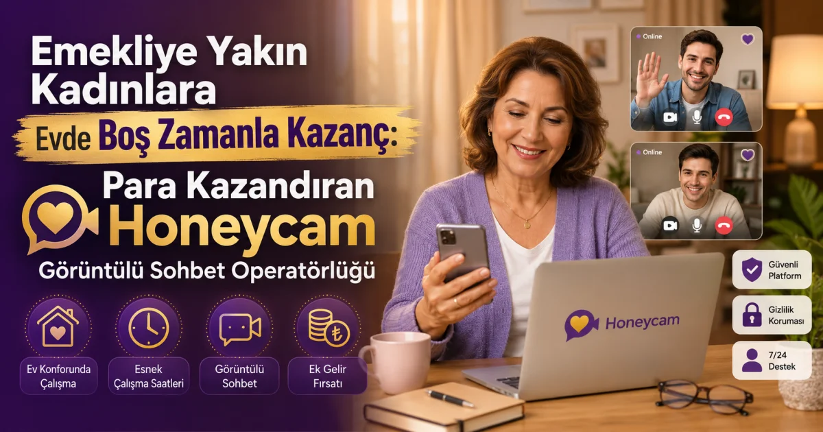 Earnings at Home for Women Nearing Retirement: Profitable Honeycam Video Chat Operator Role