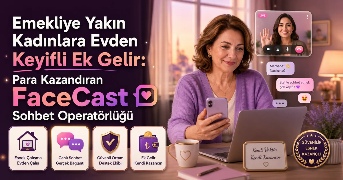 Enjoyable Extra Income from Home for Women Near Retirement: Profitable FaceCast Chat Operator Job