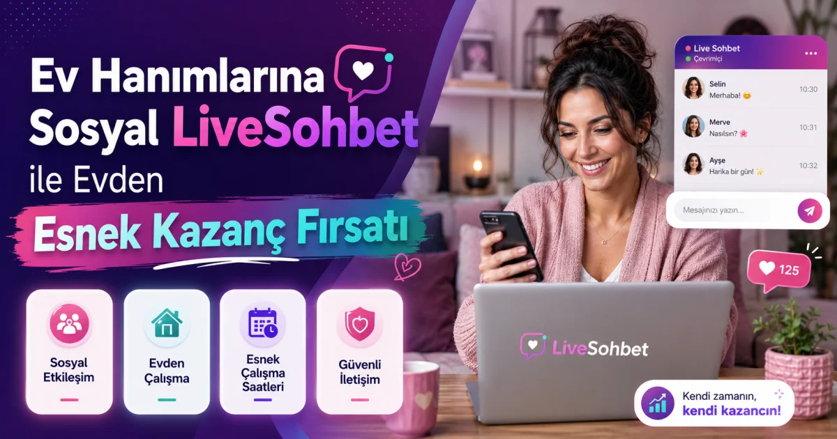 Flexible Earning Opportunity from Home for Housewives with Social LiveChat