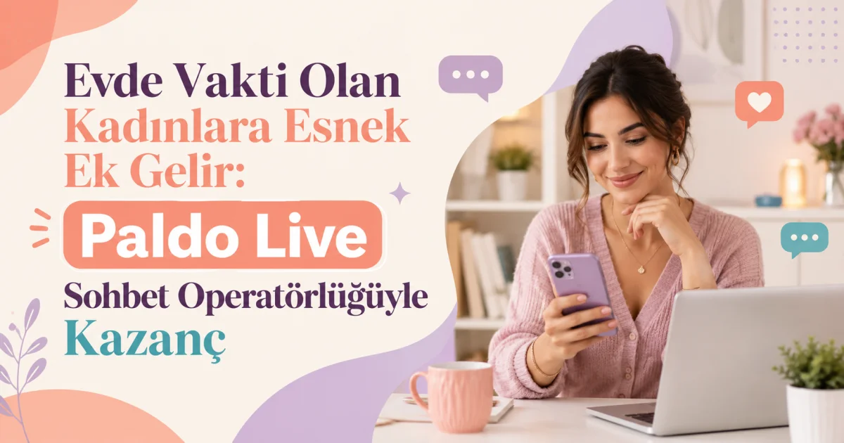 Flexible Extra Income for Women at Home: Earnings with Paldo Live Chat Operator