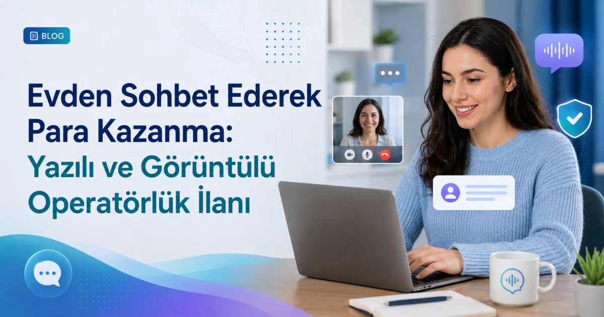 Earn Money Chatting from Home: Text and Video Operator Job Posting