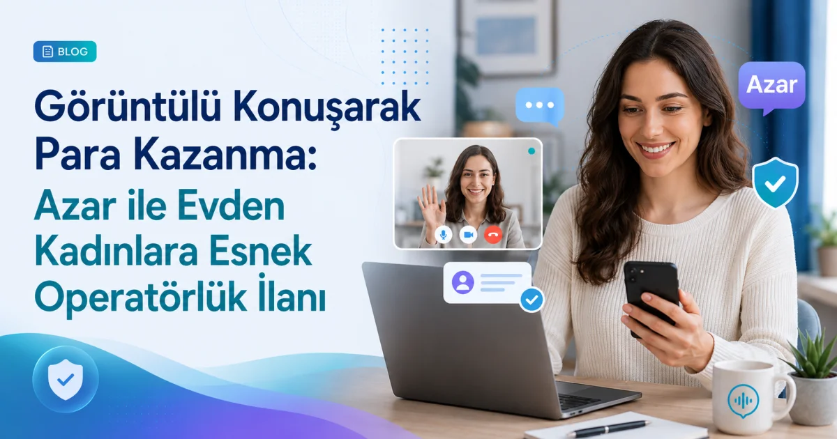 Video Çatla Pul Qazanmaq: Azar ilə Evdən Qadınlara Elastik Operator İşi Elanı