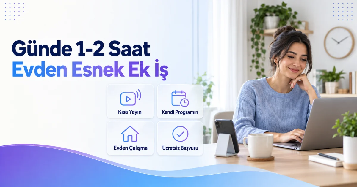 Günde 1-2 Saat Ayırabilen Kadınlara Evden Esnek Ek İş