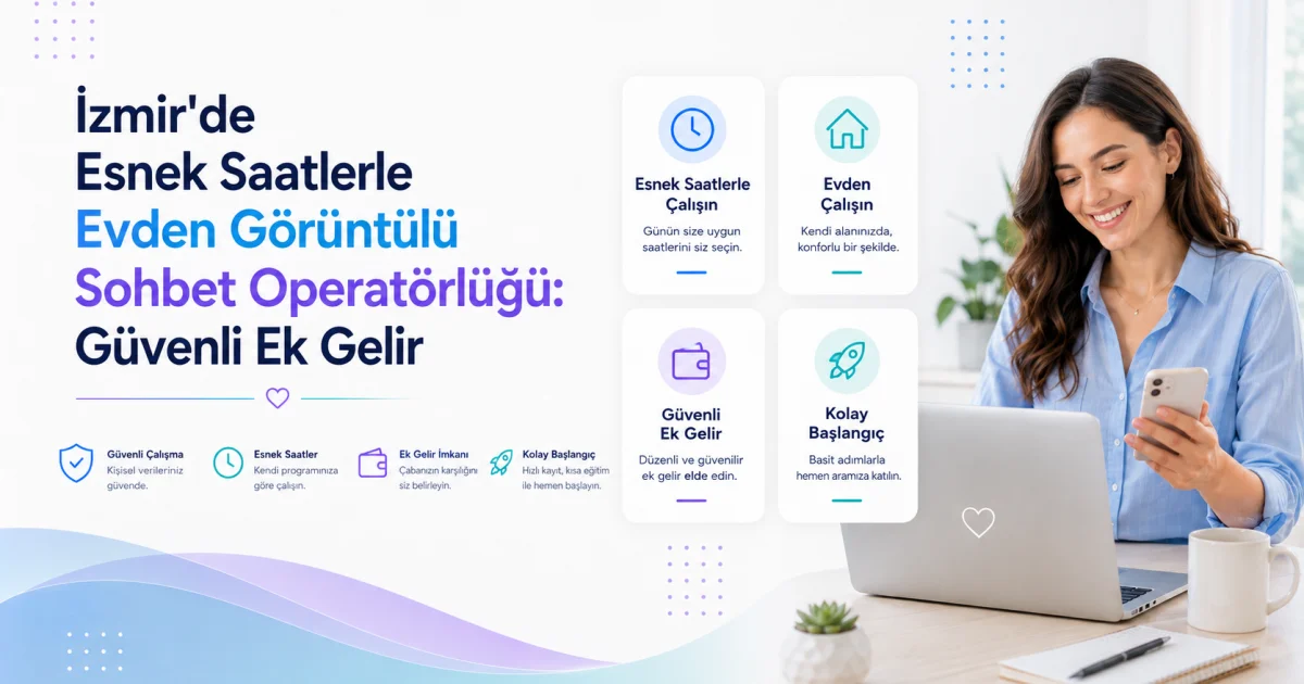 İzmir'de Esnek Saatlerle Evden Görüntülü Sohbet Operatörlüğü: Güvenli Ek Gelir