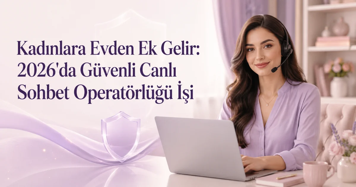 Kadınlara Evden Ek Gelir: 2026'da Güvenli Canlı Sohbet Operatörlüğü İşi