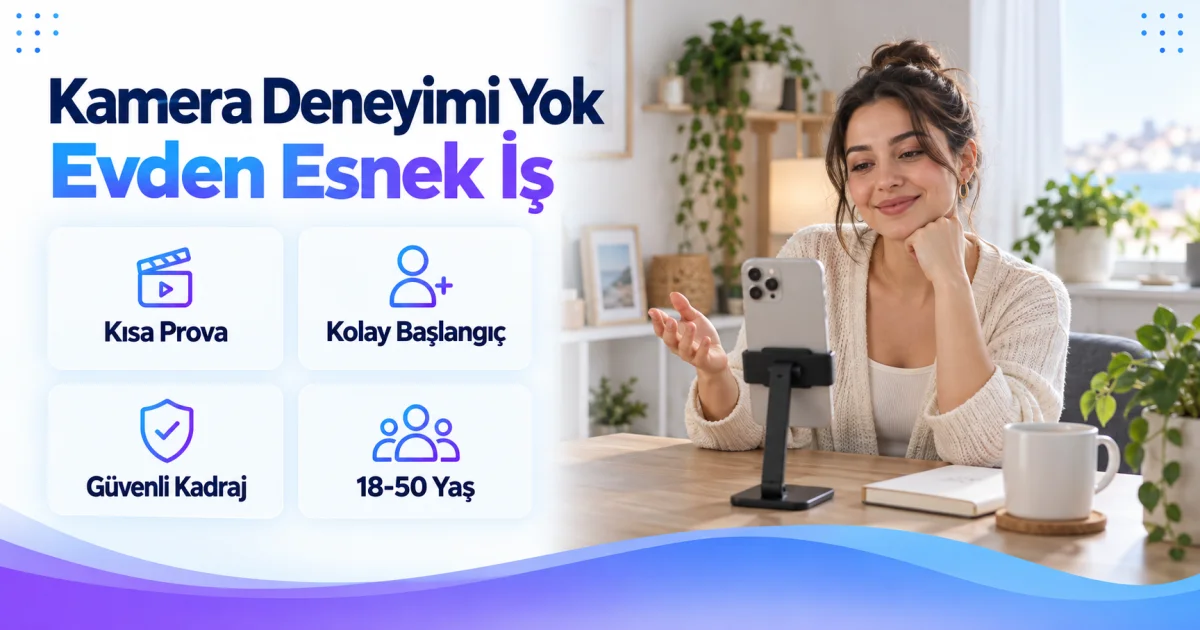 Kamera Karşısında Konuşma Deneyimi Olmayan 18-50 Yaş Kadınlara İş