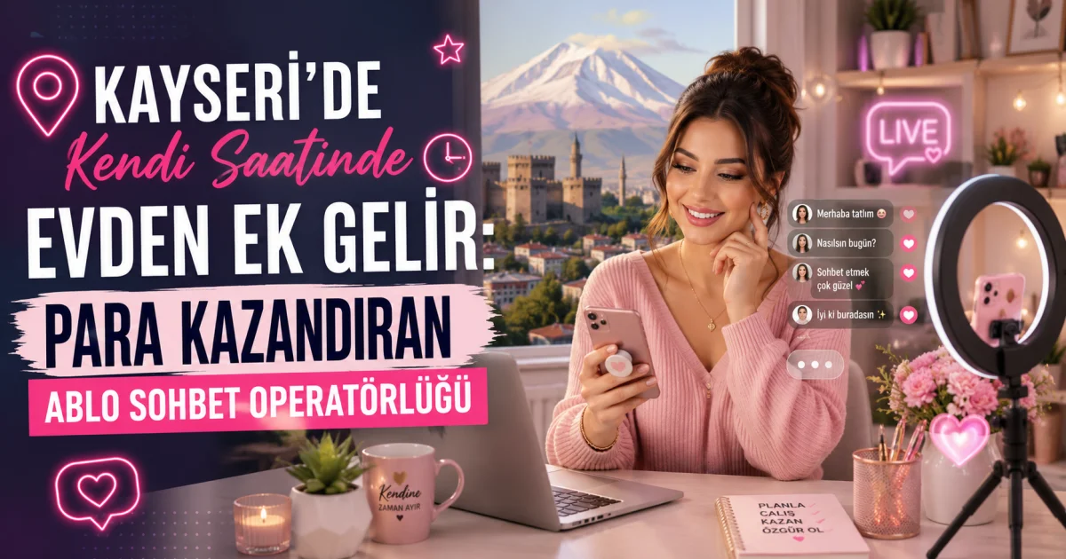 Earn Extra Income from Home in Kayseri: Profitable Ablo Chat Operator