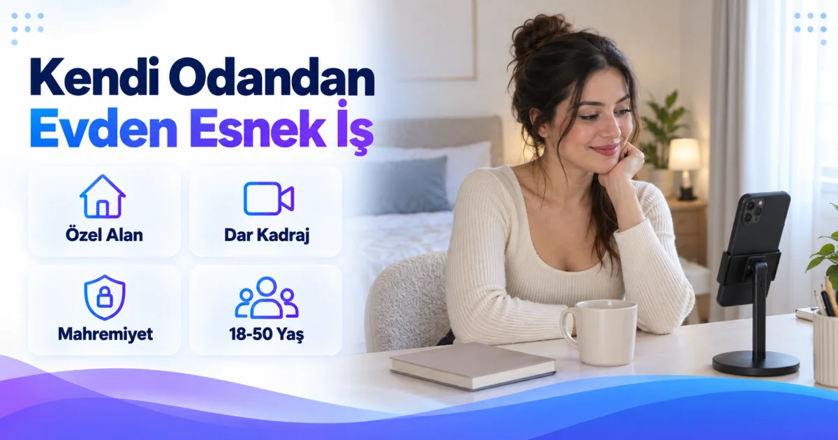 Kendi Odasından Evden Çalışmak İsteyen Kadınlara Esnek İş