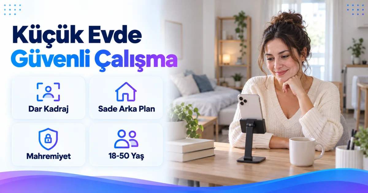 Küçük Evde veya Stüdyo Dairede Yaşayan Kadınlara Evden İş
