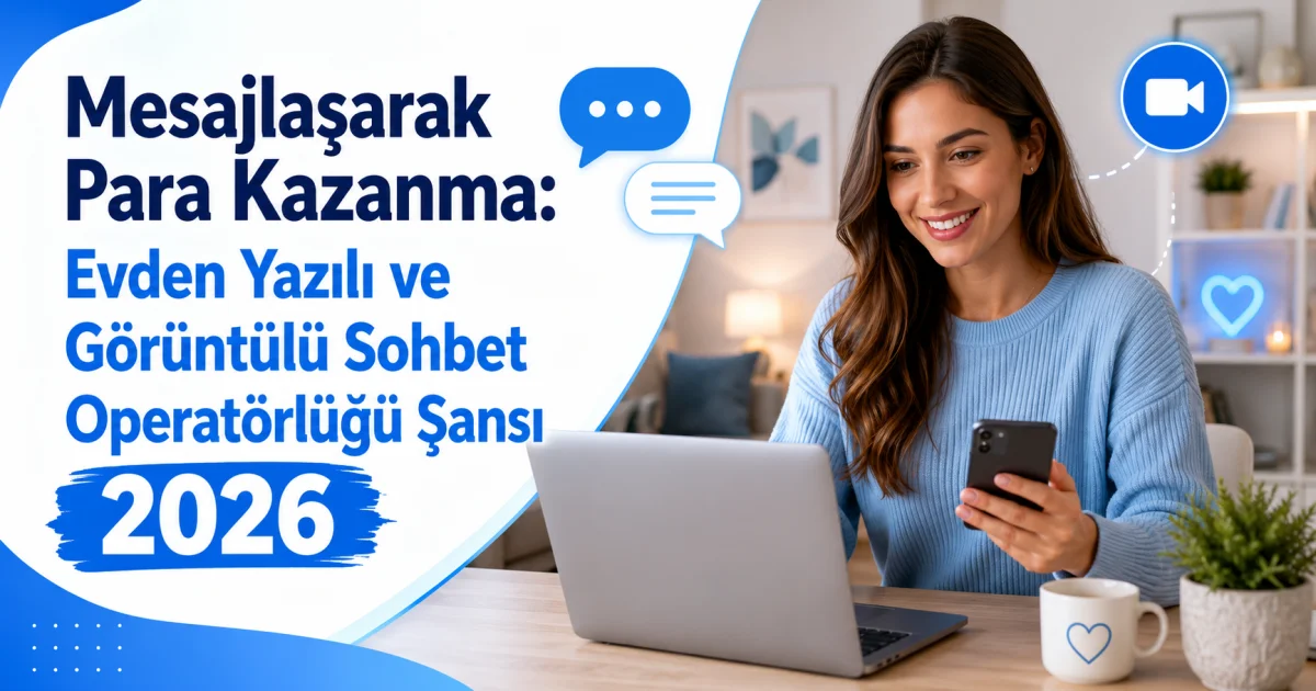 Earn Money by Messaging: Work from Home Text & Video Chat Operator Opportunity 2026
