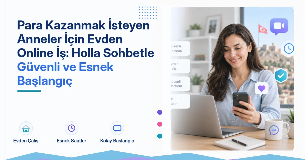Para Kazanmak İsteyen Anneler İçin Evden Online İş: Holla Sohbetle Güvenli ve Esnek Başlangıç
