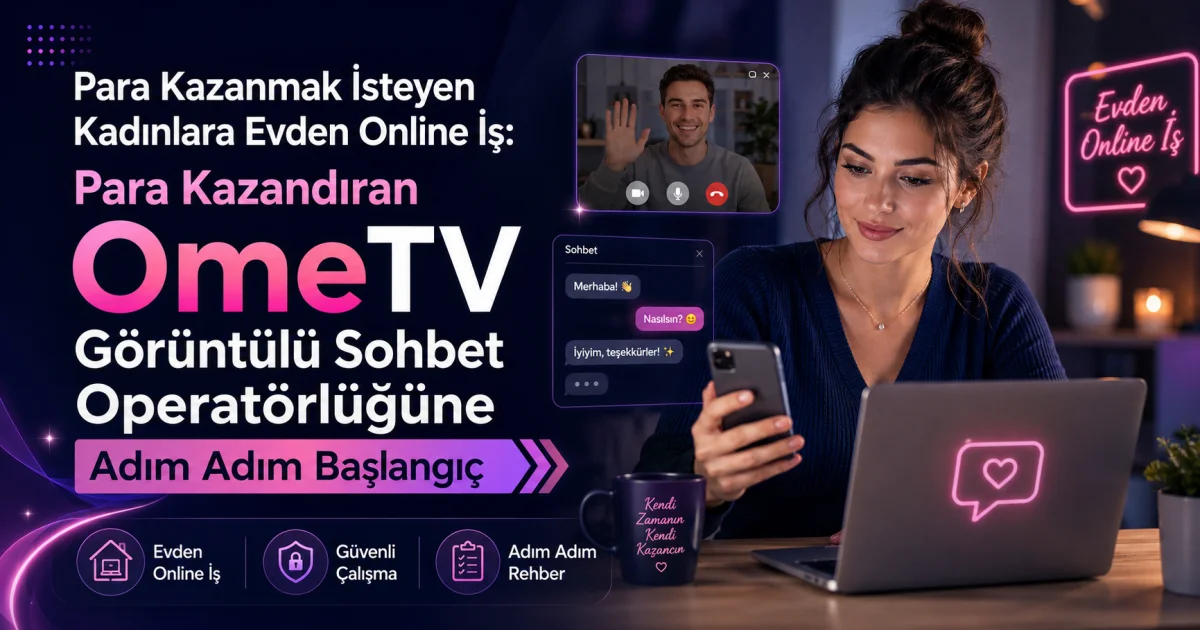 Pul Qazanmaq İstəyən Qadınlar üçün Evdən Onlayn İş: Pul Qazandıran OmeTV Video Çat Operatorluğuna Addım-addım Başlanğıc