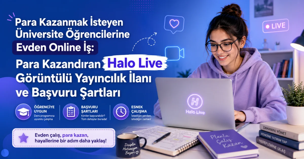 Work Online from Home for University Students Wanting to Earn Money: Profitable Halo Live Video Streaming Job and Application Requirements