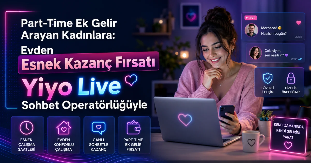 Part-Time Əlavə Gəlir Axtaran Qadınlar Üçün: Yiyo Live Chat Operatorluğu ilə Evdən Elastik Gəlir İmkanı