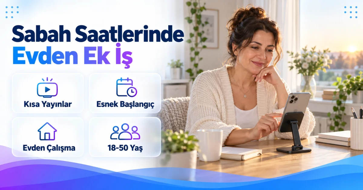 Sabah Erken Saatlerde Evden Ek İş Arayan Kadınlara İlan