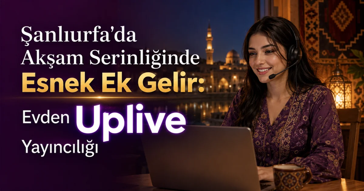 Flexible Evening Side Income in Şanlıurfa: Uplive Streaming from Home