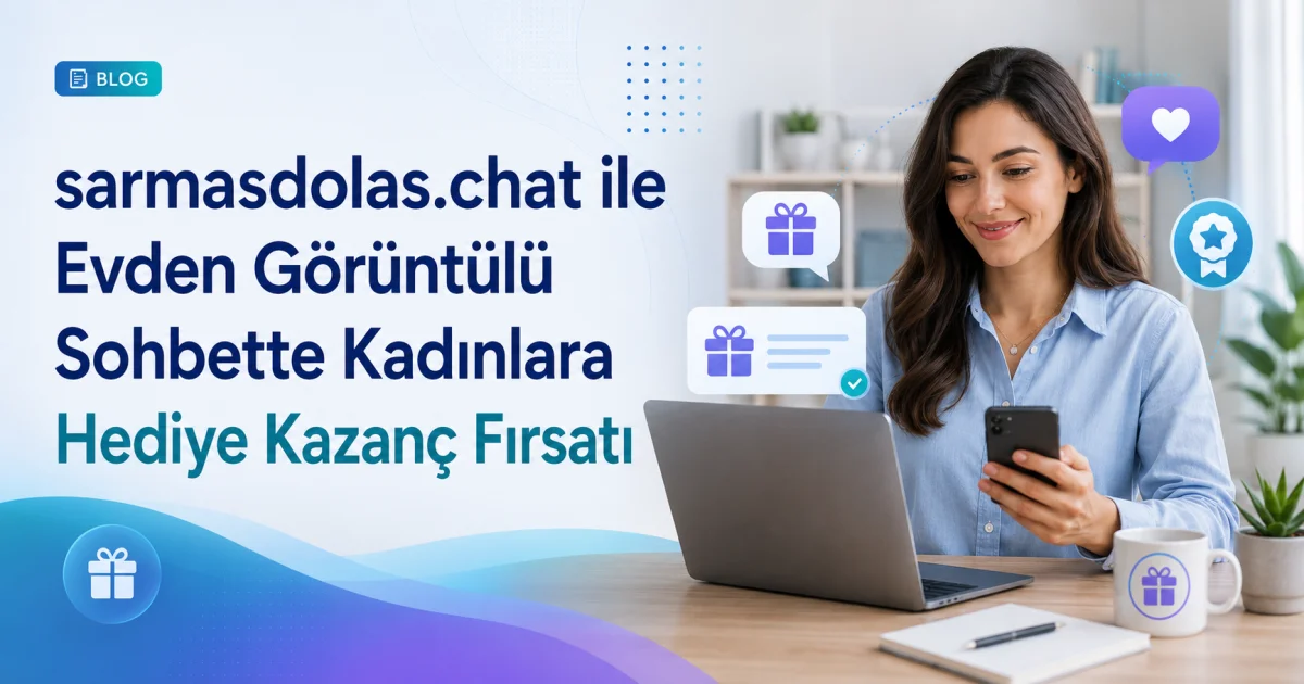sarmasdolas.chat ile Evden Görüntülü Sohbette Kadınlara Hediye Kazanç Fırsatı