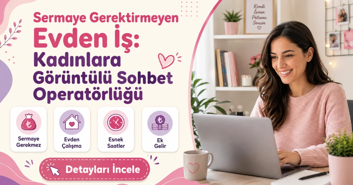 Sermaye Gerektirmeyen Evden İş: Kadınlara Görüntülü Sohbet Operatörlüğü