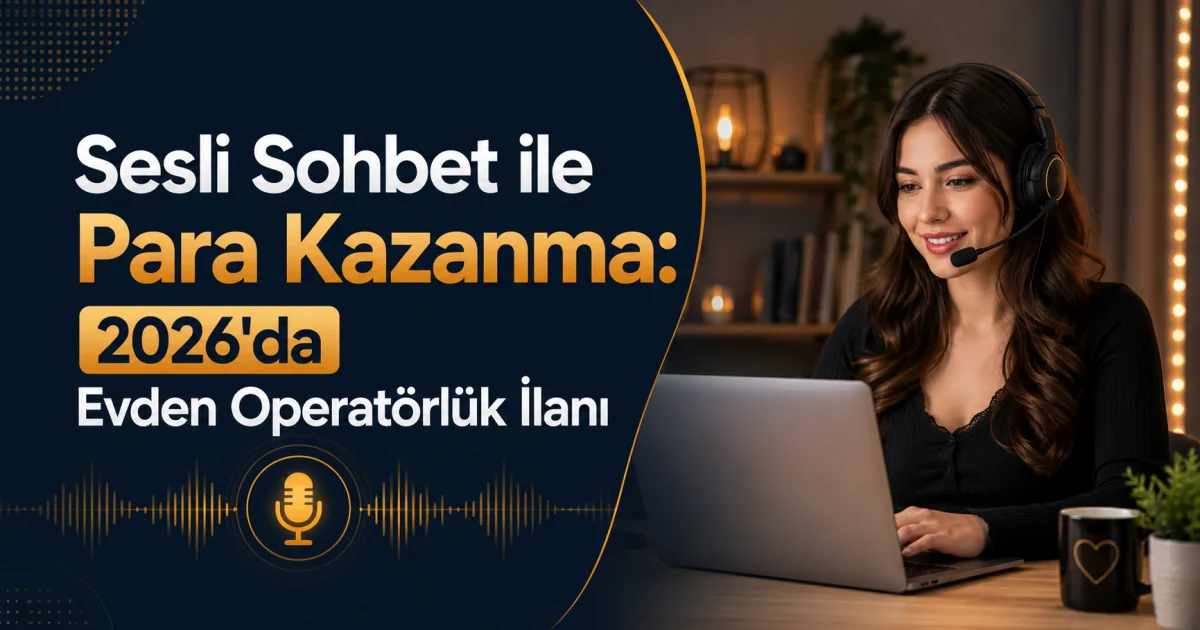 Sesli Sohbet ile Para Kazanma: Evden Güvenli Operatörlük İlanı 2026