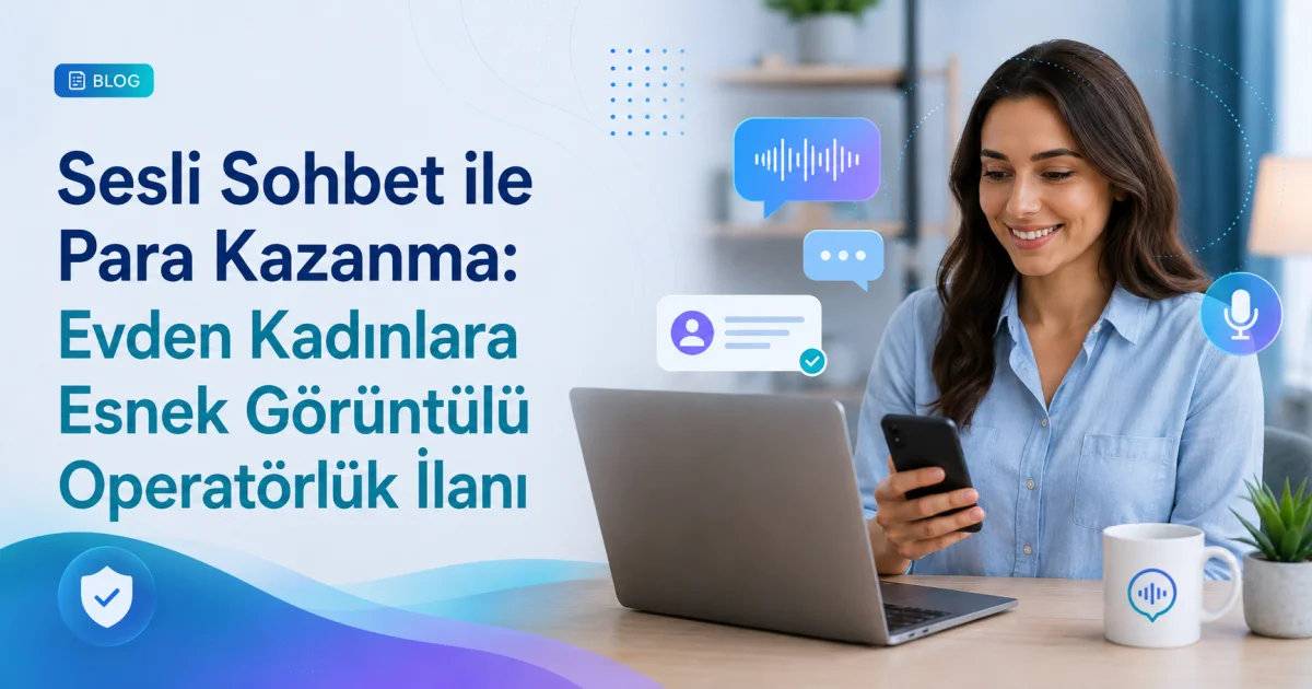 Earn Money Through Voice Chat: Flexible Video Operator Job for Women from Home