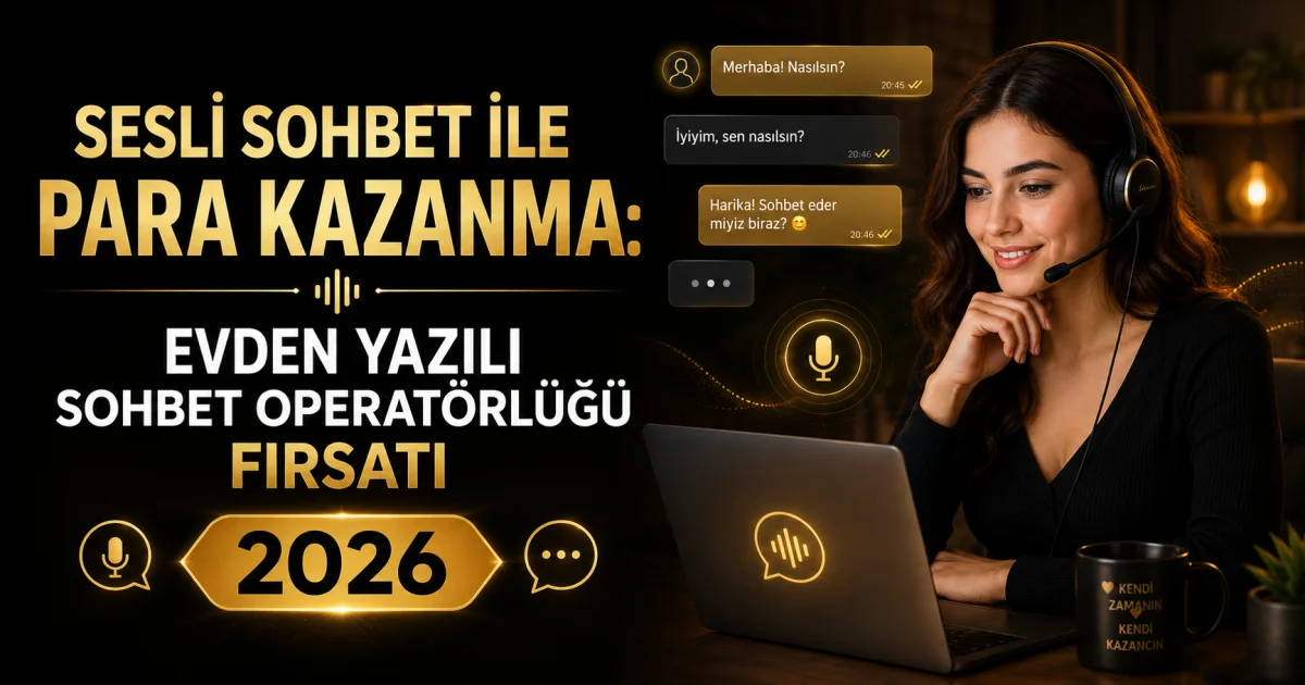 Səsli Çatla Pul Qazanmaq: Evdən Yazılı Çat Operatorluğu İmkanı 2026