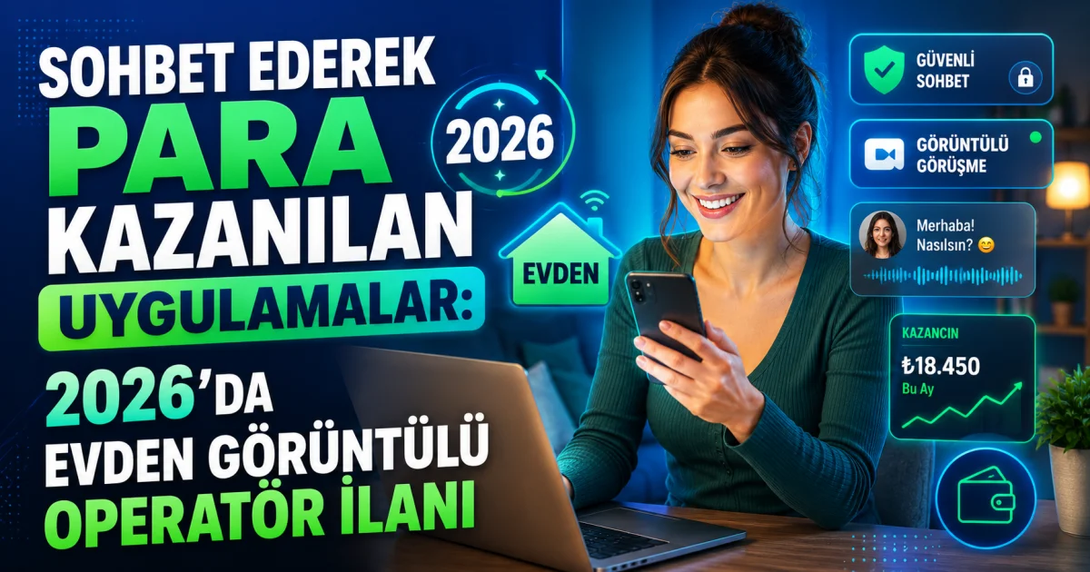 Söhbət Edərək Pul Qazanılan Tətbiqlər: 2026-cı ildə Evdən Video Operator Elanı