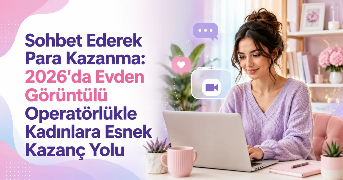 Sohbet Ederek Para Kazanma: 2026’da Evden Görüntülü Operatörlükle Kadınlara Esnek Kazanç Yolu