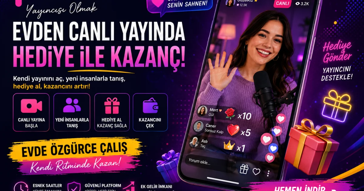 Tumile Yayıncısı Olmak: Evden Canlı Yayında Hediye ile Kazanç