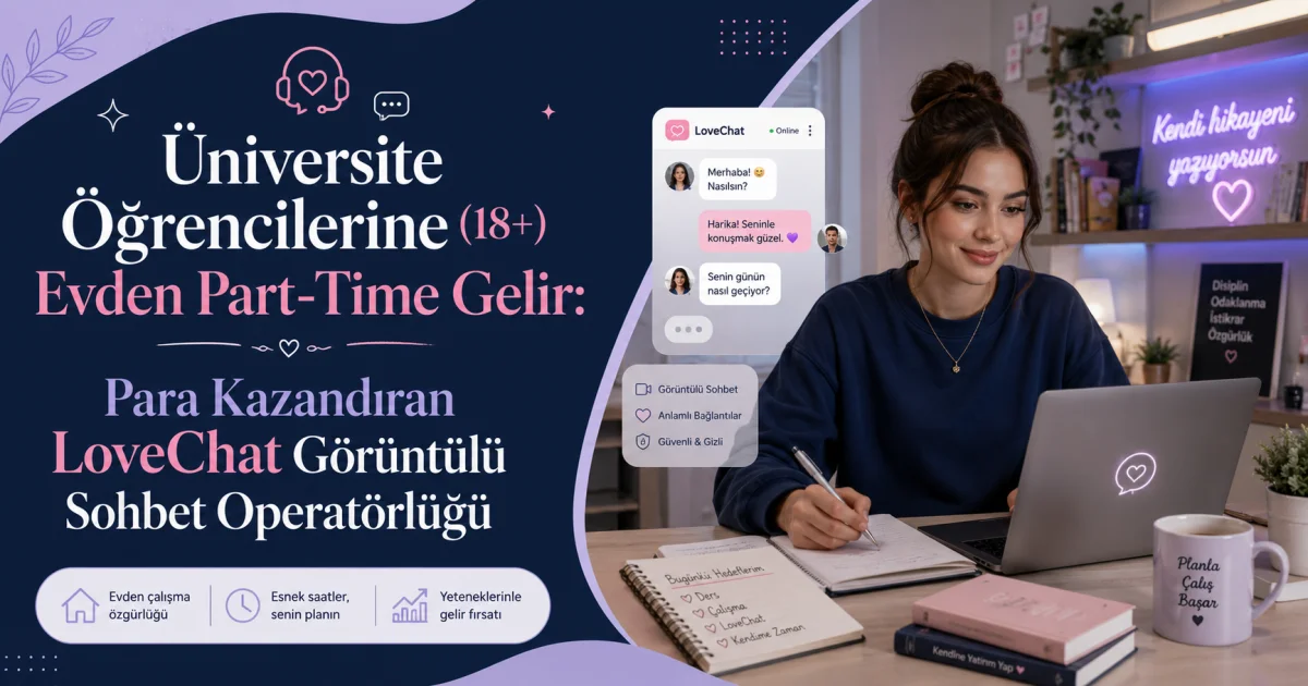 Part-Time Income from Home for University Students (18+): Profitable LoveChat Video Chat Operator
