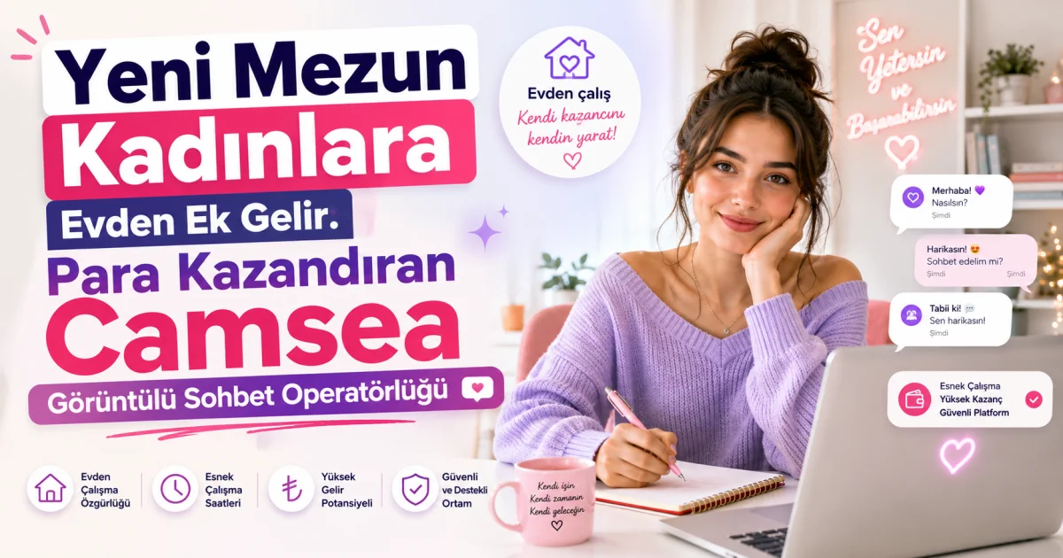Side Income from Home for Recent Graduate Women: Earning with Camsea Video Chat Operator